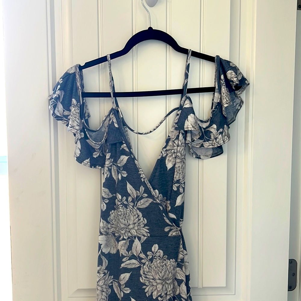 Floral wrap dress